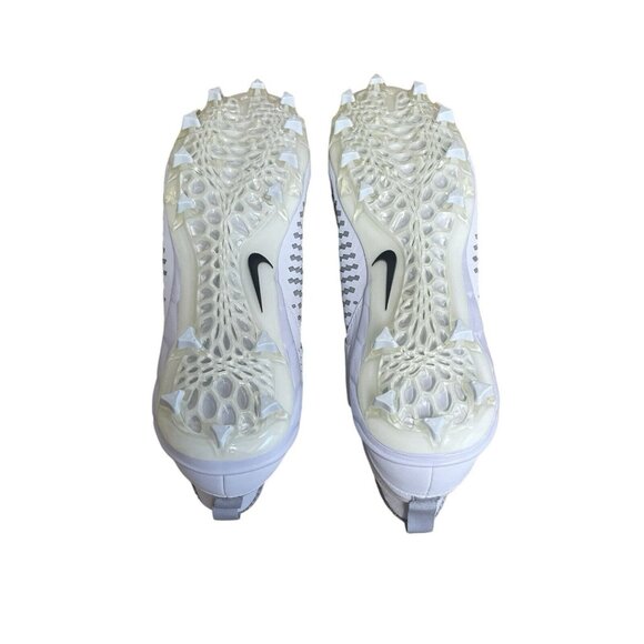 NIKE ALPHA MENACE PRO 2 MID FOOTBALL CLEATS MENS SIZE 13.5 WHITE AQ3209-100 main image 4
